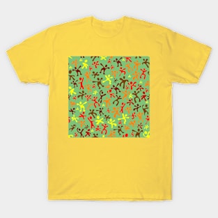 Run Jump Play Repeat on Soft Green T-Shirt